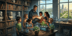 Survival Strategy of Knowledge and Skill in the Chaos of Scarcity